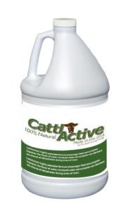 A gallon of cat litter is shown.