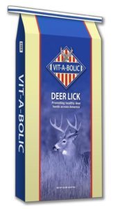 A box of deer lick is shown.