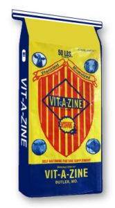 A yellow and red book cover with the words " vit-a-zine ".